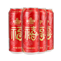 青島啤酒 福禧10度 500mL 4罐