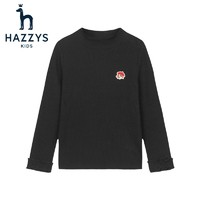 HAZZYS 哈吉斯 女童針織衫 鉆石黑 120