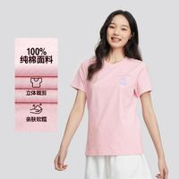 SKECHERS 斯凱奇 女款純棉運動T恤 L224W098-01SX