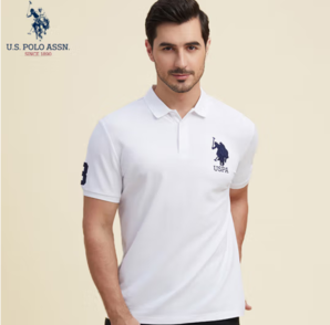 PLUS會(huì)員！U.S. POLO ASSN. 美國(guó)馬球協(xié)會(huì)薄款商務(wù)翻領(lǐng)polo衫