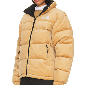 THE NORTH FACE 北面 92 雙面 Nuptse 羽絨夾克 杏黃/黑