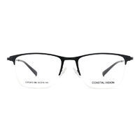 镜宴 &essilor 依视路 CVF2012 黑色金属眼镜框+钻晶A4系列 1.60折射率 非球面镜片