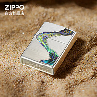 ZIPPO 之寶 川流不息 防風煤油打火機 單機