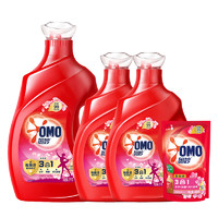 OMO 奧妙 全自動3合1洗衣液 3kg+2kg*2瓶+480g 淡雅櫻花