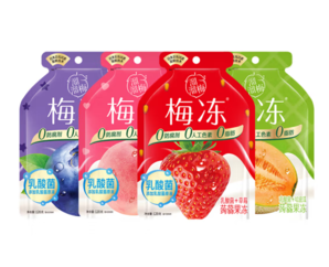 LIUM 溜溜梅 乳酸菌+水蜜桃蒟蒻果凍 120g