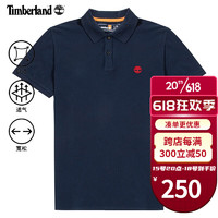 Timberland 男士商務(wù)polo衫短袖T恤純棉刺繡款 A2EPM433