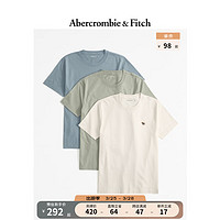 Abercrombie & Fitch 3件裝小麋鹿純色短袖T恤 358480-1