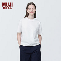 MUJI 無印良品 無印良品 女式 天竺編織圓領(lǐng)短袖