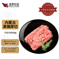 飯爺生活 味美牧場(chǎng)黑豬肉餡500g 黑豬肉餡肥瘦2:8餛飩餃子餡內(nèi)蒙古草原牧場(chǎng)豬肉生鮮