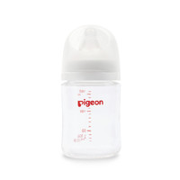 Pigeon 貝親 自然實(shí)感第3代PRO系列 AA186 玻璃奶瓶 160ml S 1月+