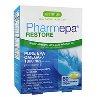 Igennus Healthcare Nutrition Pharmepa RESTORE 純EPA Omega-3魚油，每份1000mg EPA，60粒軟膠囊