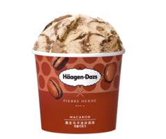 PLUS会员！Haagen-Dazs 哈根达斯 双重巧克力 高定马卡龙冰淇淋100ml