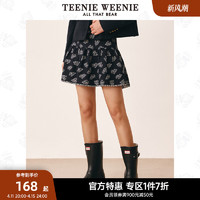 TEENIE WEENIE TeenieWeenie小熊 印花半身裙A字高腰短裙 