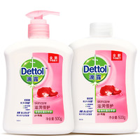 Dettol 滴露 健康抑菌洗手液 滋潤倍護(hù) 500g+無按壓泵500g