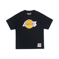 mitchell & ness NBA運動T恤湖人隊寬松男式t恤短袖t恤男士T恤純棉半袖夏季