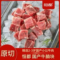 恒都 精選牛腩塊 國產(chǎn)谷飼原切牛腩塊500g/袋 燉煮食材