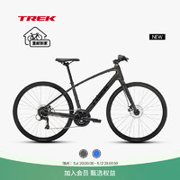 TREK 崔克 FX 1 內(nèi)走線輕量碟剎通勤多功能自行車平把公路車 黑色 到家 XL（身高186-197CM） 16速