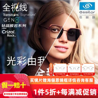 essilor 依視路 第八代全視線變灰色膜巖近視眼鏡鏡片 1.67折射率（定制片）