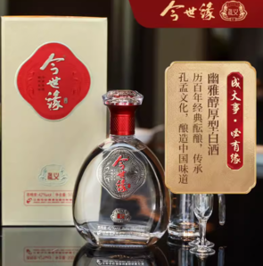 88VIP！今世緣 禮義42度濃香型白酒500ml*1