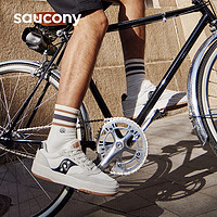 saucony 索康尼 CROSS JZ復(fù)古休閑鞋男女百搭透氣情侶板鞋米黑