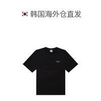 acme de la vie adlv短袖T恤基礎(chǔ)款字母LOGO徽標(biāo)印花男女黑色SSBLN2-BLK