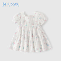 JELLYBABY 碎花裙 夏裝 2024  連衣裙 米白 150cm