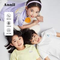 Annil 安奈兒 兒童新款短袖運(yùn)動(dòng)上衣