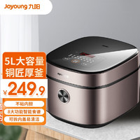 Joyoung 九陽 電飯煲5L電飯鍋銅匠厚釜內(nèi)膽電飯鍋