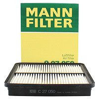 曼牌濾清器 曼牌(MANNFILTER)空氣濾清器/空氣濾芯/空濾C27050(現(xiàn)代ix35 2.0L/2.4L/索納塔2.0L/2.4L/K5）