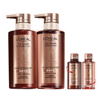 L'OREAL PARIS 強(qiáng)韌柔順洗發(fā)露440ml*2+潤(rùn)發(fā)乳100ml*2