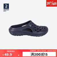 DECATHLON 迪卡儂 游泳男士涼鞋沙灘拖鞋洞鞋外穿NABD2028000深藍(lán)色網(wǎng)格款42碼