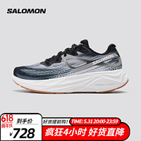 salomon 薩洛蒙 男款 戶外運動輕量舒適透氣緩震平穩(wěn)路跑跑步鞋 AERO GLIDE 黑色 472108 9 (43 1/3)