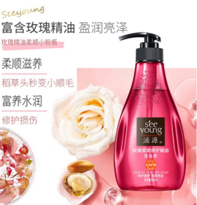 seeyoung 滋源 玫瑰柔順修護洗發(fā)水 400ml（贈玻尿酸洗發(fā)水100ml*2）