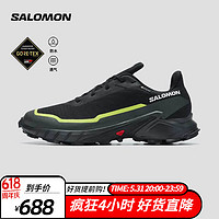 salomon 薩洛蒙 男款 戶(hù)外運(yùn)動(dòng)防水透氣舒適大耳齒抓地越野跑鞋 ALPHACROSS 5 GTX 黑色 474604