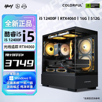 COLORFUL 七彩虹 全家桶 i5 13400F/RTX4060Ti 游戲臺(tái)式組裝電腦主機(jī)整機(jī)組裝機(jī) 配三：12400F丨16G丨512G丨4060