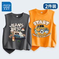 JEANSWEST 真維斯 兒童純棉短袖t恤背心