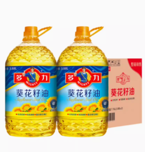 88VIP！MIGHTY 多力 葵花籽油食用油3.88L*2桶