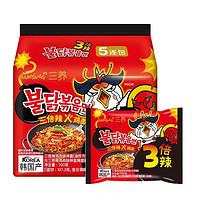 SAMYANG 三養(yǎng) 三倍辣雞肉味拌面 （5連包） 700g