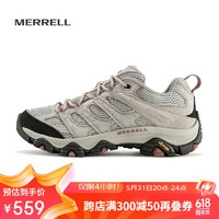 MERRELL 邁樂 店男女款戶外登山徒步鞋減震MOAB 3輕量徒步防滑時(shí)尚耐磨透氣 J036346米白（女款）） 37