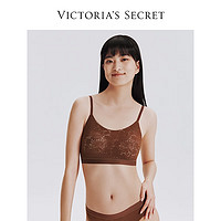 VICTORIA'S SECRET 經(jīng)典老花蕾絲返定杯背心式文胸內(nèi)衣女士 14F7摩卡棕小雛菊 11210808 S