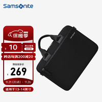 Samsonite 新秀麗 電腦包手提包商務(wù)男士14英寸BP5 黑色