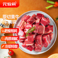 元牧希 國產(chǎn)原切鮮黃牛腩塊2kg