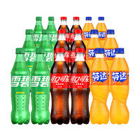 Coca-Cola 可口可樂 雪碧芬達(dá)碳酸飲料混合裝500ml*18瓶 