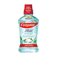 Colgate 高露潔 清新鹽爽漱口水500mlx2  清新口氣 含漱液無(wú)酒精 0酒精 去口臭