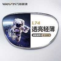 winsee 萬新 1.74非球面鏡片（近視酷?。?多鏡框可選（支持郵寄和升級鏡框）