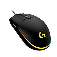 20點！logitech 羅技 G102 二代 有線鼠標 8000DPI RGB 黑色