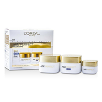 L'OREAL PARIS 巴黎歐萊雅 金致臻顏滋潤緊致套裝（日霜50ml+晚霜50ml+眼霜15ml）