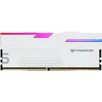 PREDATOR 宏碁掠奪者 Hermes冰刃系列 DDR5 7200MHz RGB 臺式機內(nèi)存 馬甲條 珍珠白 32GB 16GBx2 C34