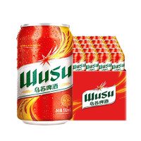 WUSU 烏蘇啤酒 紅烏蘇啤酒小麥拉格烈性黃啤酒 330mL 24罐