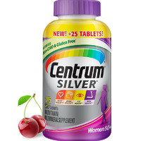 Centrum 善存 海外 進口銀片 中老年女士復合維生素275粒/瓶*2  50歲以上女性補充維生素C、B等多維礦物質(zhì) 雙瓶套裝